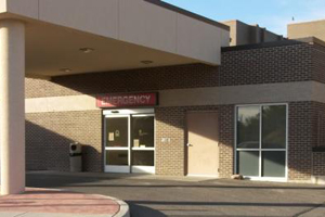 This is a picture of the ER entrance of the hospital